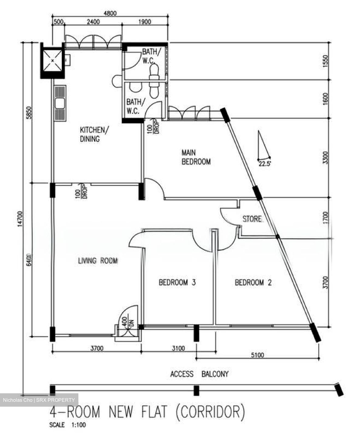 Blk 106 Chong Pang Garden (Yishun), HDB 4 Rooms #580577101